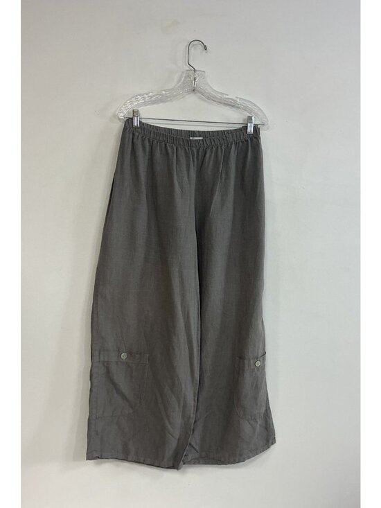 Heaven Pants - Heaven Pants 100% Linen Wide Leg Pull On Cropped Ankle Womens XL